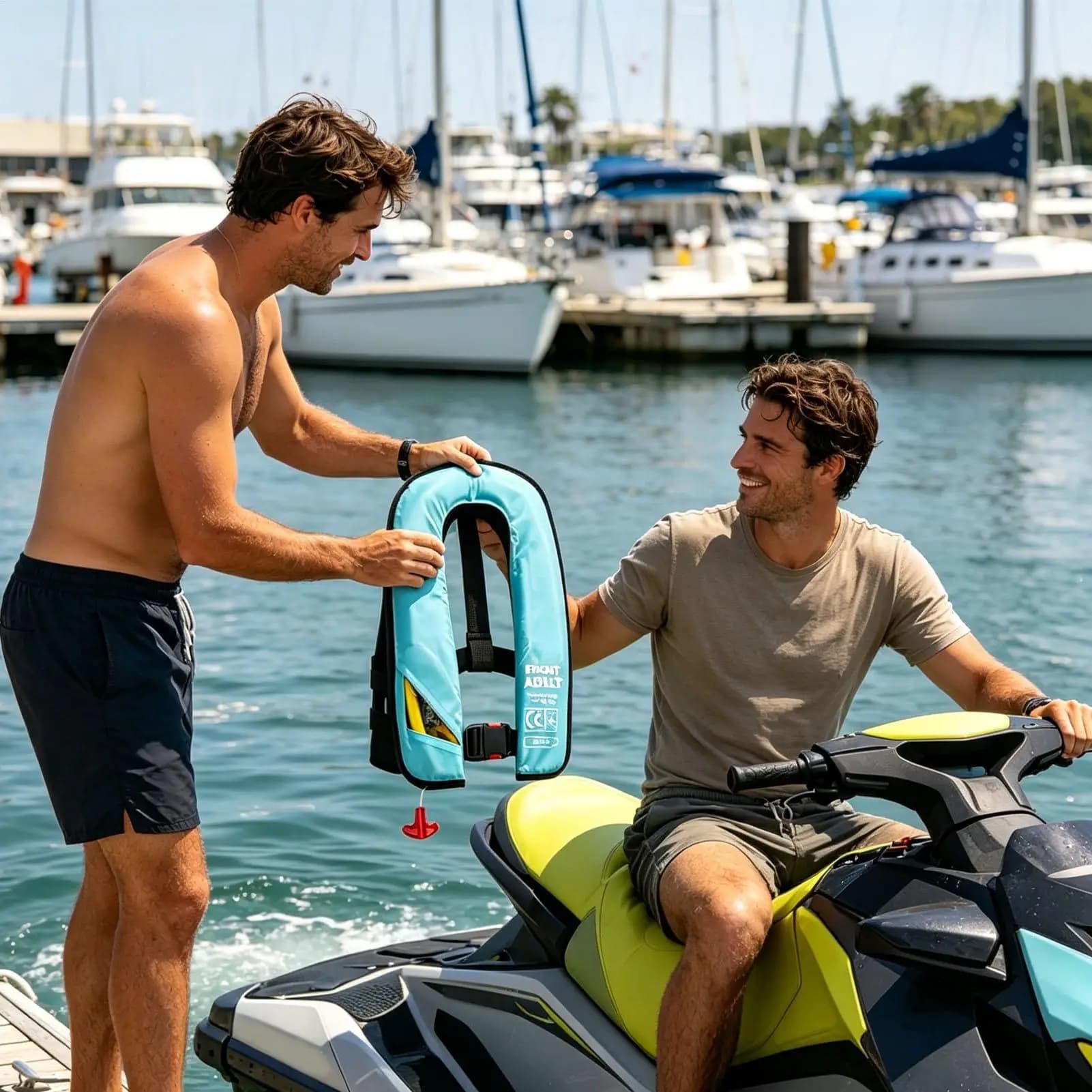Inflatable Vest High Buoyancy Foldable Portable Lightweight Automatic Inflatable Life Vest For Sea Fishing Rowing Sailing