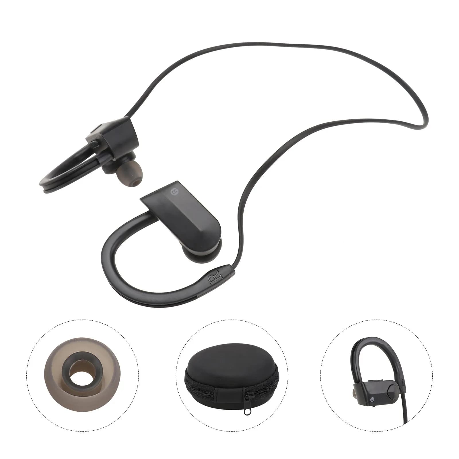 Auricolari Wireless IPX8 Resistenti al Sudore, Ergonomici e Sicuri, In-Ear per Uso Quotidiano, Sport, Jogging, Fitness, Suono Perfetto