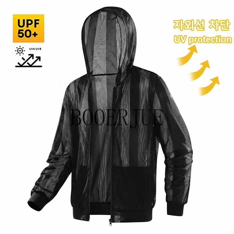 New Summer UPF50+ UV Sun Protection Skin Coats Men's Ultra-Light Sportswear Hooded Outwear Men Breathable Casual Jackets Man