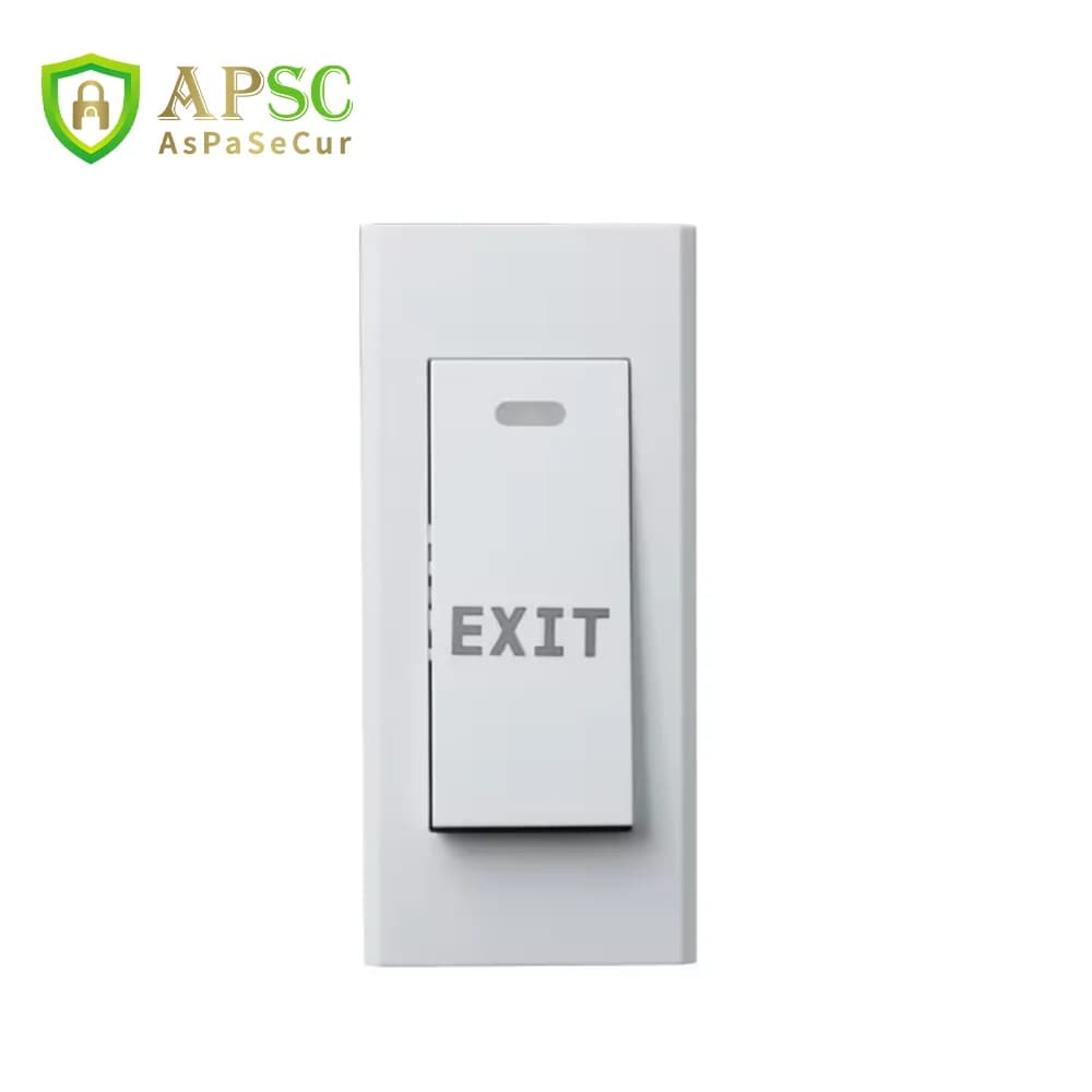 NO/NC/COM Narrow Exit Button Wall Mount Exit Button Push Door Release Exit Button Switch For Electric Access Control System M3D