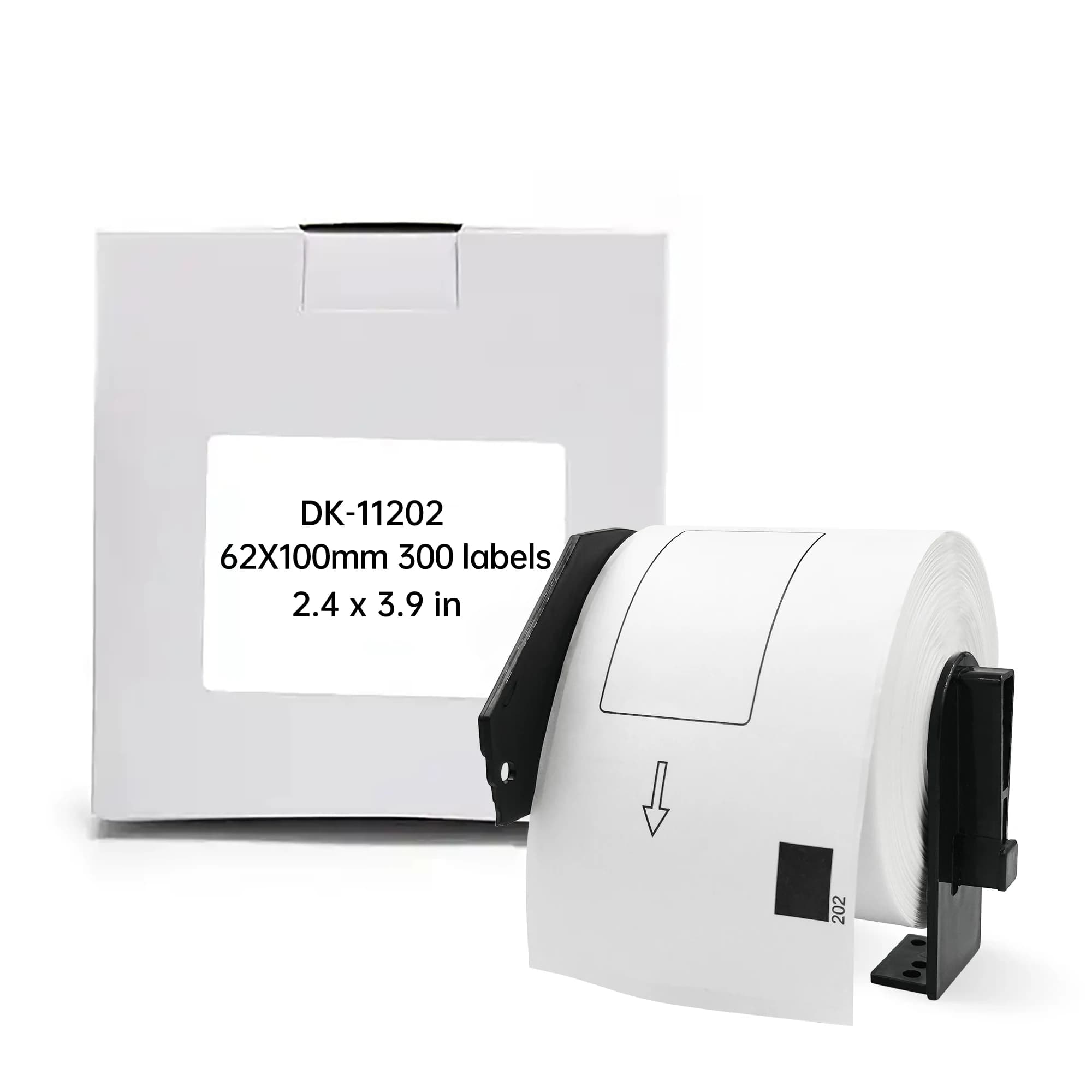 Etichette termiche compatibili Brother DK-11202 DK-1202 60x100mm 300 etichette per rotolo con supporto per stampante QL700/800
