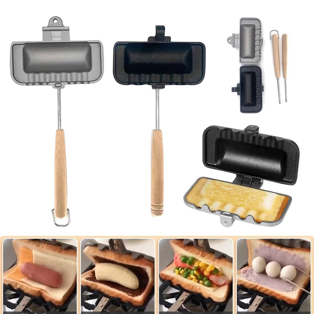 Teglia per panini stampo a doppia faccia Toast antiaderente resistente all'usura ad alta temperatura per macchina utensile per la colazione Pancake