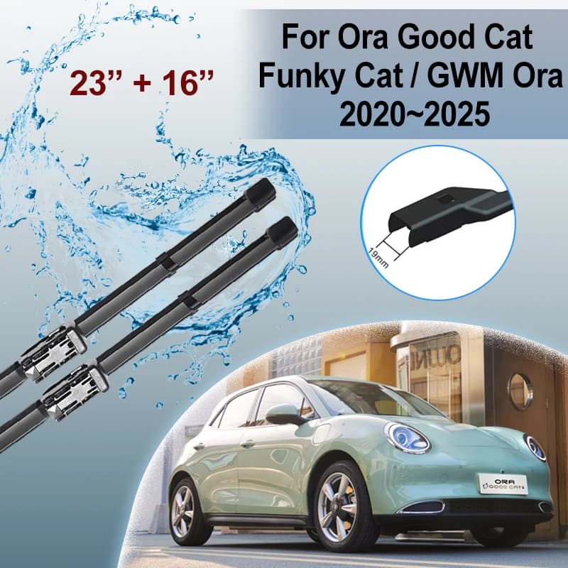 Accessori Auto per Ora Good Cat 2020~2025 Haomao GWM Ora 03 Funky Cat GT ES11 Spazzole Tergicristallo per Pulizia Finestrini