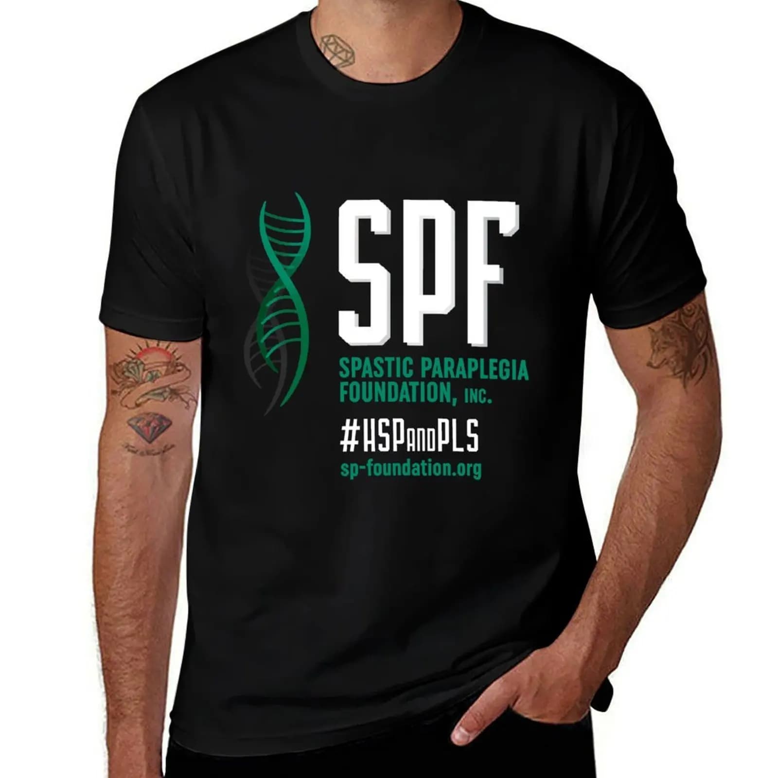 T-shirt Spastic Paraplegia Foundation 2 T-shirt essenziale in tinta unita