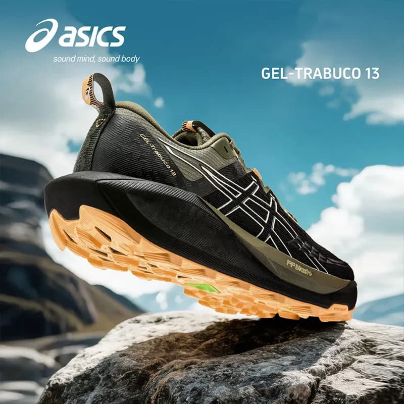 Scarpe da uomo Asics Gel-Trabuco 13, scarpe sportive da cross-country con ammortizzazione e trazione, scarpe da corsa resistenti all'usura 1011B973-200