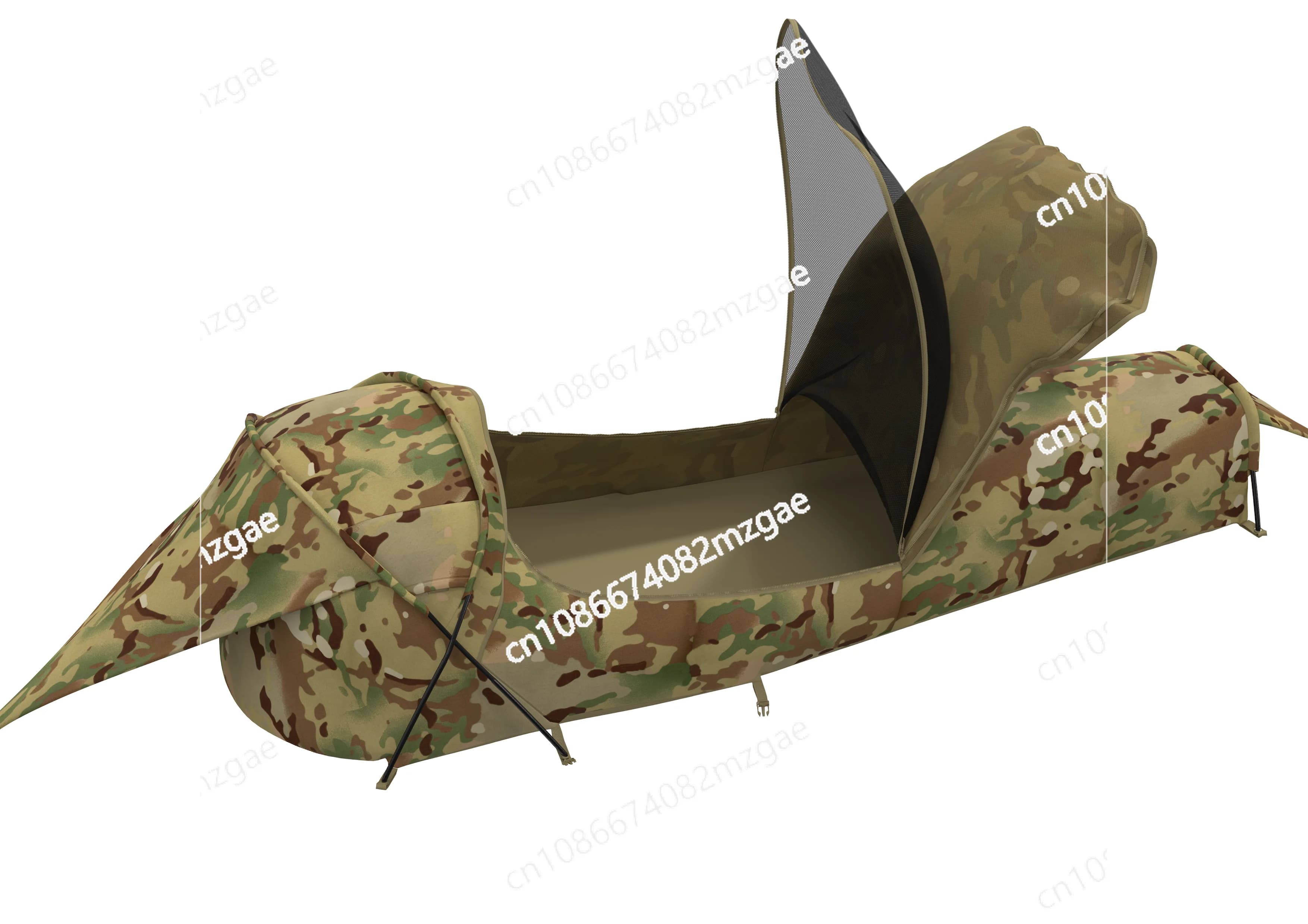 MT Militare Hideaway Bivy Cover Stealth Tenda monotolare compatta con cappuccio per sacco a pelo modulare con rete per zanzariera