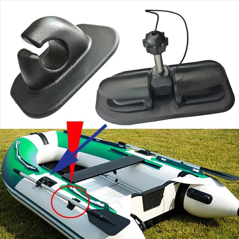 Blocco pagaia per kayak, 2 pezzi Supporto per blocco pagaia per kayak Patch di blocco per remo per barca gonfiabile per canoe Zattere Accessori per gommone