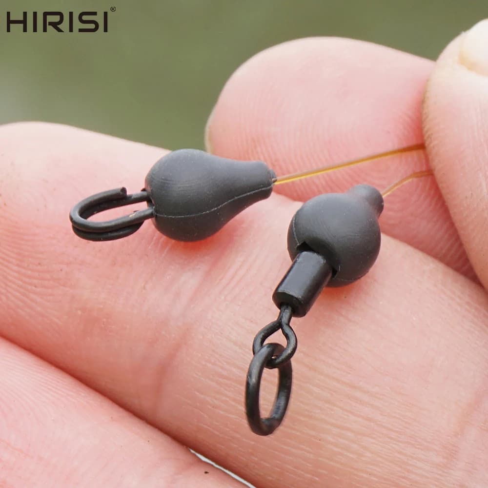 Hirisi Accessori per la pesca alla carpa 0.42g Girevole Chod Perline Gancio Kicker Rig End Tackle Cambia zavorra per capelli Rigs AG211
