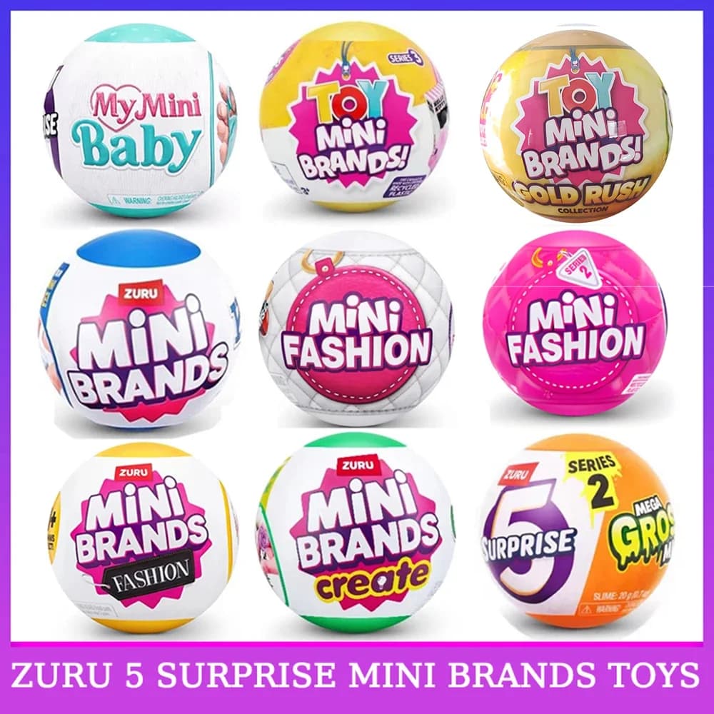 Zuru 5 Surprise Mini Brands: Giocattoli in Scatola Misteriosa, Miniature Originali, Regali Sorpresa, Giocattoli Carini
