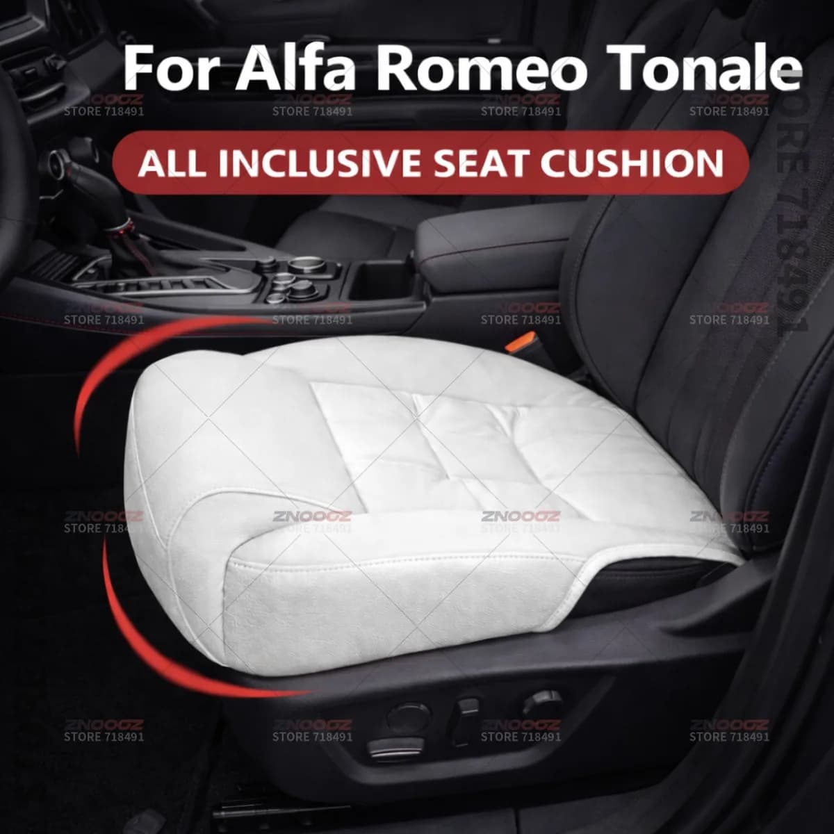 Support for Auto Seat Legs for Alfa Romeo Tonale, Memory Foam Cover Extension, Prolonged Bearing, Interior Accessories