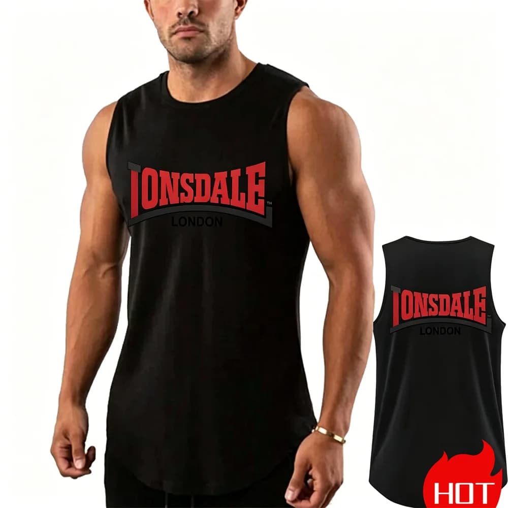 Summer men's fitness vest Quick drying running sleeveless T-shirt Gym vest Gym vest ventilate sports men's t-shirts and tank top
