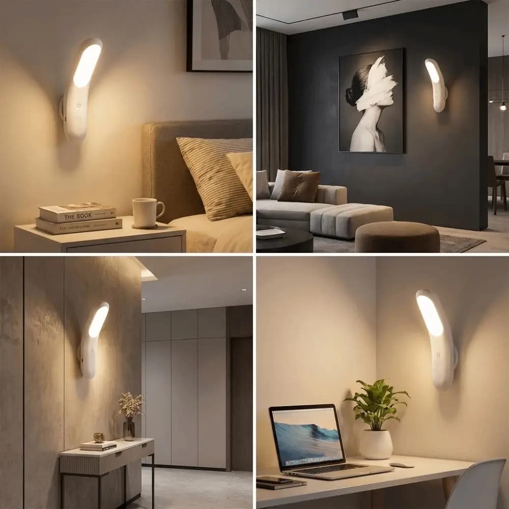 Lampada da scrivania a LED con alimentatore a doppio uso, torcia potente, dimensioni compatte, lampada per la protezione degli occhi, design multifunzionale