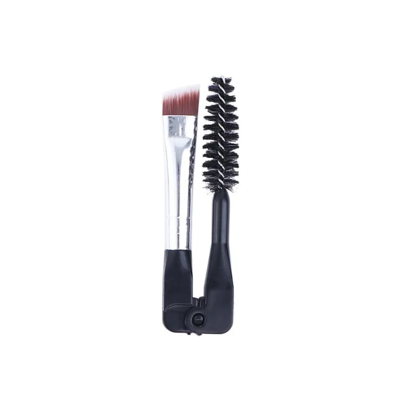 Strumento Separatore per ciglia Applicatore per mascara portatile Spazzola per sopracciglia angolata Duo Spazzola per sopracciglia pieghevole Spazzola per spoolie Spazzola per ciglia