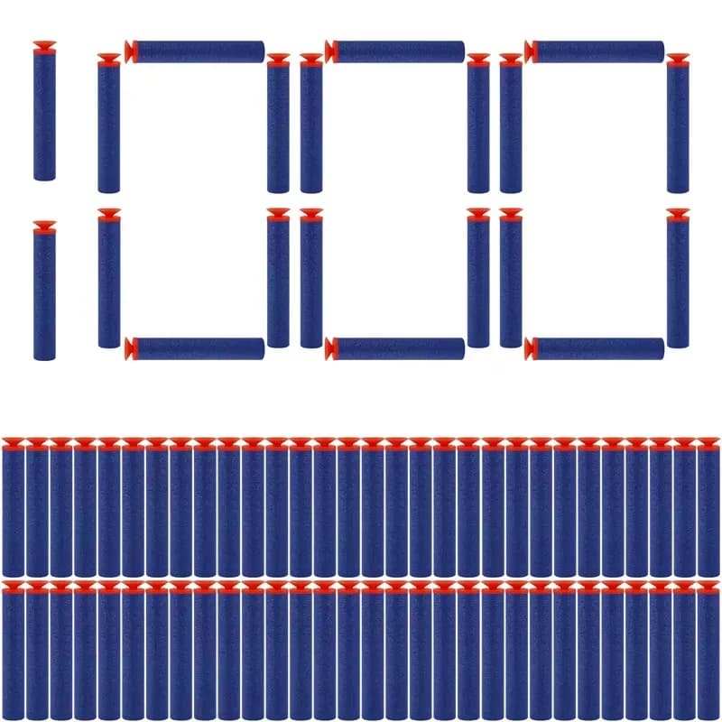 ZIVCONCING Proiettili Blu con Testa a Ventosa da 7,2 cm per Blaster Serie Nerf N-strike Elite, Dardi di Ricambio in Schiuma EVA, Accessori per Pistole Giocattolo per Bambini