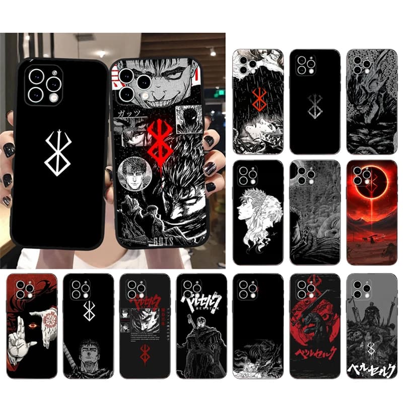 Custodia per telefono Berserk Guts per iPhone 17 Pro Max Air 16 15 14 13 Pro Max 15 16 Pro 15Plus