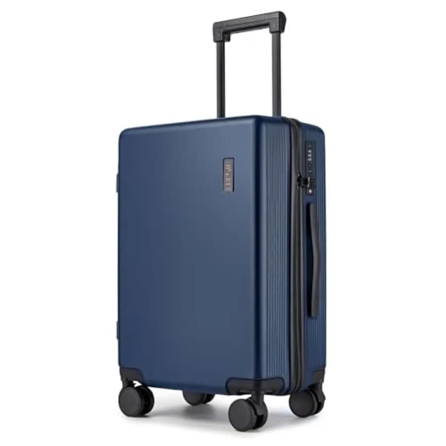 Carry on Luggage 22x14x9 Airline Approved, 20 Inch Carry-on Suitcase, Hard Shell Luggage with Spinner Wheels, Hardside Small Ro