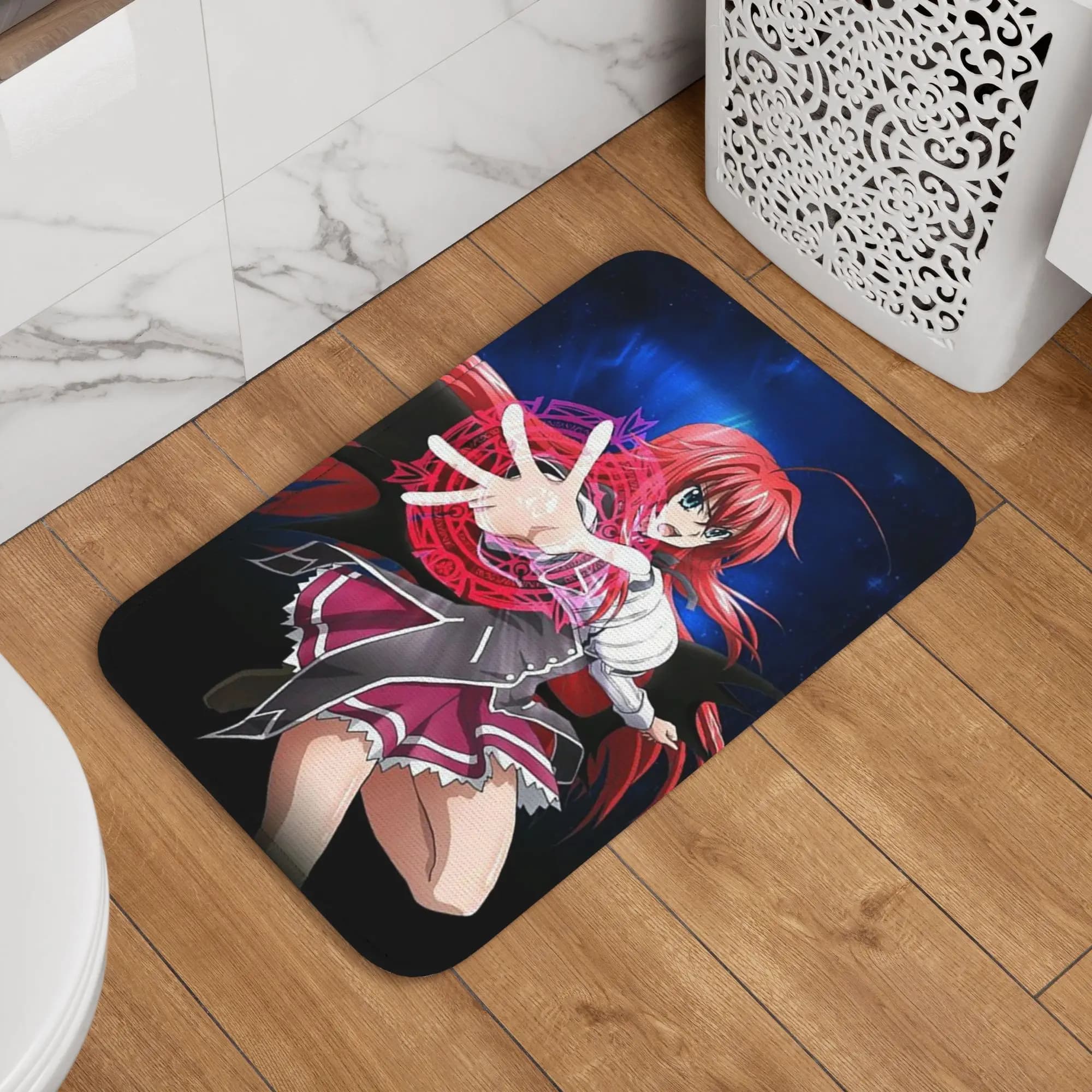 Tappetino per porta Rias Grimory High School DxD Anime, lavabile, per cucina, ingresso, casa, balcone, tappetino per pavimento