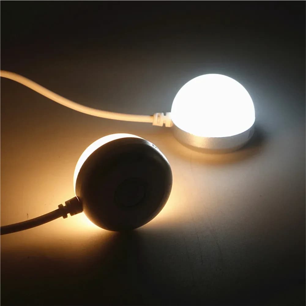 3W 5W Mini USB LED Blub 1.5m Cavo USB Luci da lettura per libri con interruttore Lampada magnetica per bambini Dormitorio Lampada da scrivania