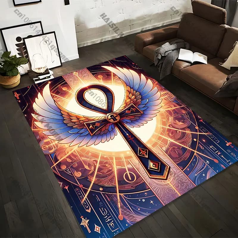 Carpets printed with spiritual symbol of eternal life in 21 sizes, yoga mats for adults, decorations for the living room, personalized zerbini