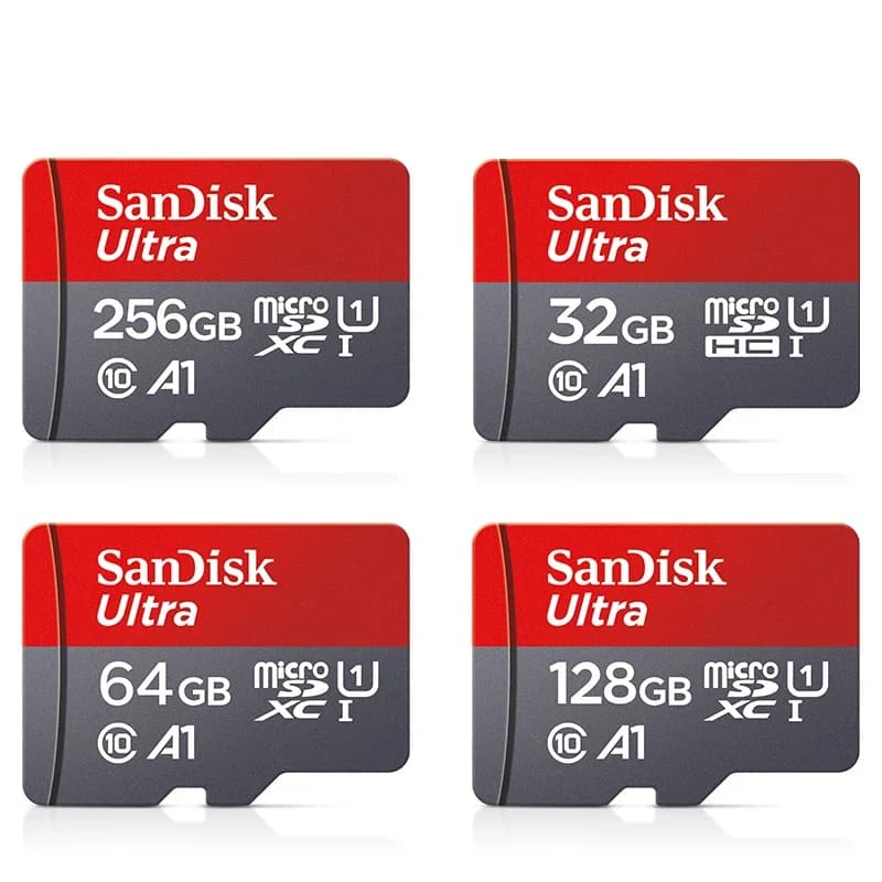TFcard 64GB 128GB 256GB Scheda di memoria 512GB Classe 10 Scheda SD Microsd 100MB/S UHS-I Scheda A1 + Adattatore per telefono/PC Shippin standard