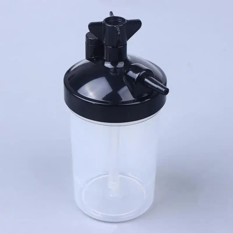Oxygen Concentrator Humidifier Bubbler Bottle with Tubing Connector Elbow Water Chamber for Respiratory Equipment Replacement
