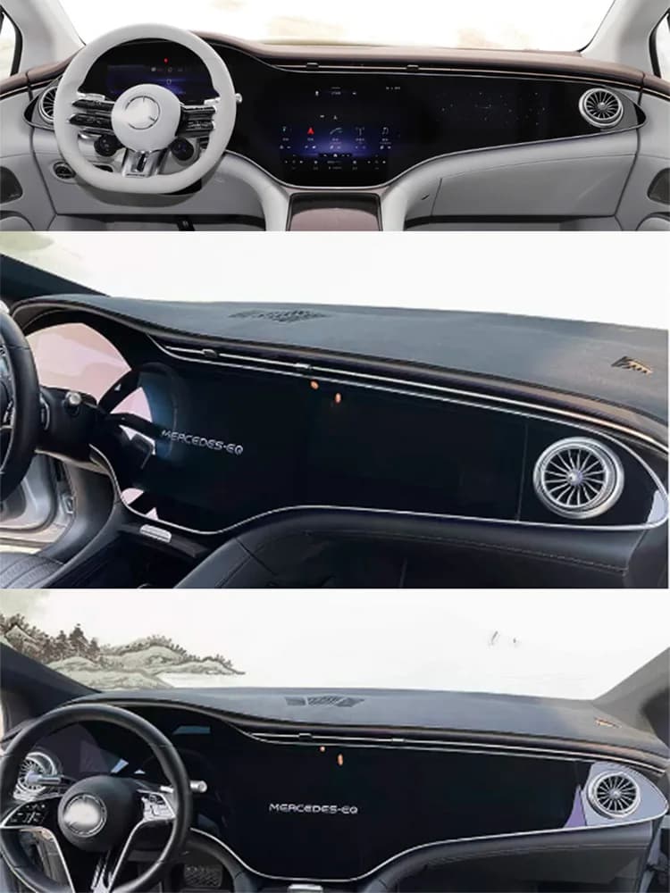 For Mercedes-Benz AMG EQS W297 Dash Zerbino Cruscot Cover Instruments Panel Insulation Solar Protection Pad Protective Anti-sports Test