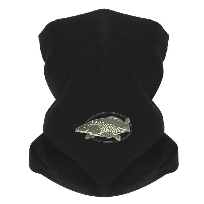 Fish swimming water scales fins logo Man Outdoor scarf Mask Gluten for neck Hat Women's cap Windproof Keeps Warm Winter Multif