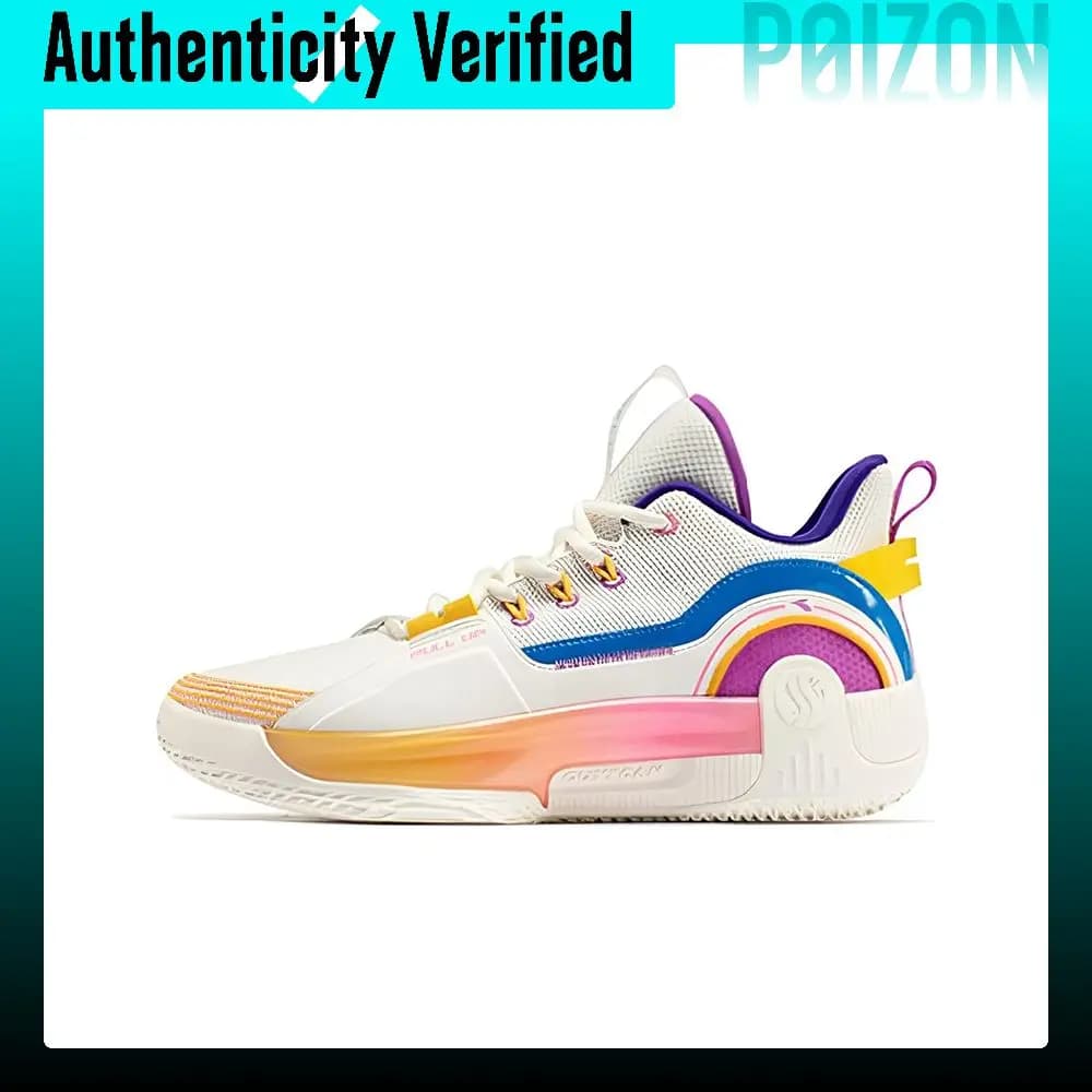 361° AG Pool Cue 1.5 Mid top Basketball Shoes Men's White Yellow 672231103