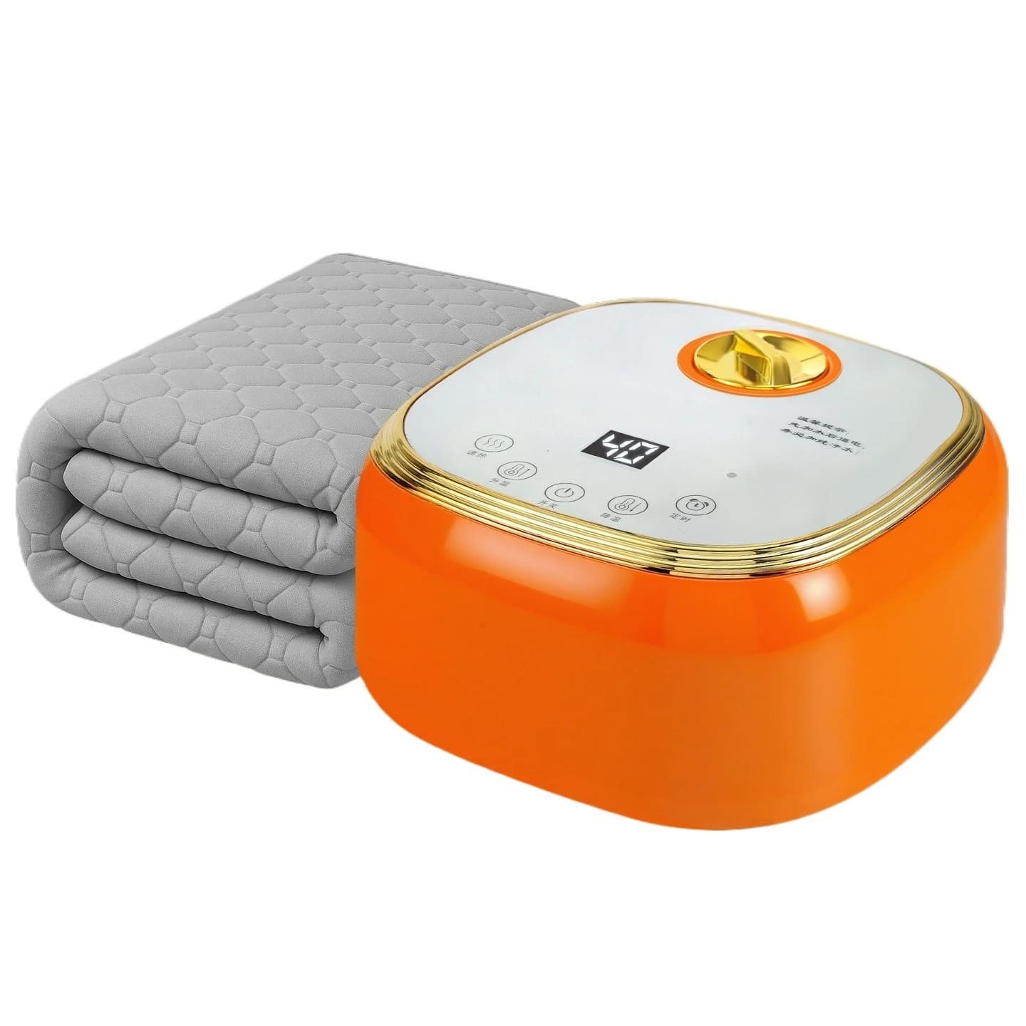 Double Single Size Water Heating Blanket with Dual Control Adjustable Thermostat Circulation Heating Pad