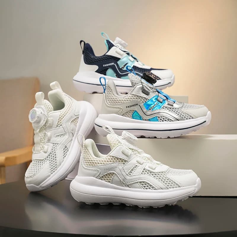 Ergonomic Design Kids Sport Shoes Flexible Bendable Sole Daily Outdoor Jogging Walking Casual Shoes