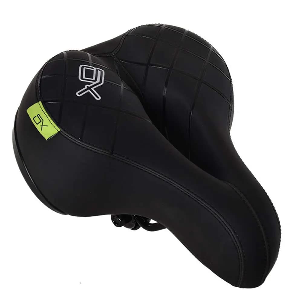 Sella per Mountain Bike in PU Spesso, Forma Ergonomica, Cuscino Confortevole, Scanalatura di Ventilazione, Traspirante, Assorbimento degli Urti, per Lunghe Distanze