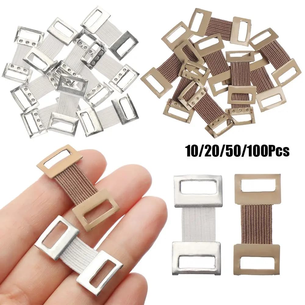 Ganci Protettivi per Fitness, Accessori Sportivi, Clip in Metallo Elastico, Fasce Elastiche, Clip per Bendaggi, Morsetti di Ricambio per Fissaggio