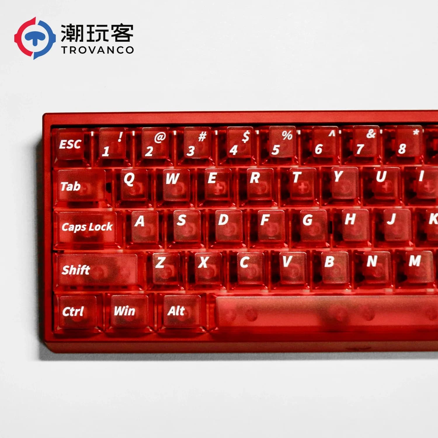 Keycap Trasparente Originale PC PBT per Sublimazione, Adattabile a Tastiere Personalizzate 60 75 100, Universale