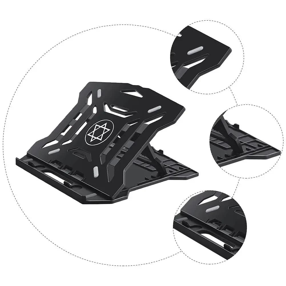 Supporto Pieghevole Regolabile in Altezza per Laptop, Base Ergonomica Portatile con Raffreddamento per Computer Portatile