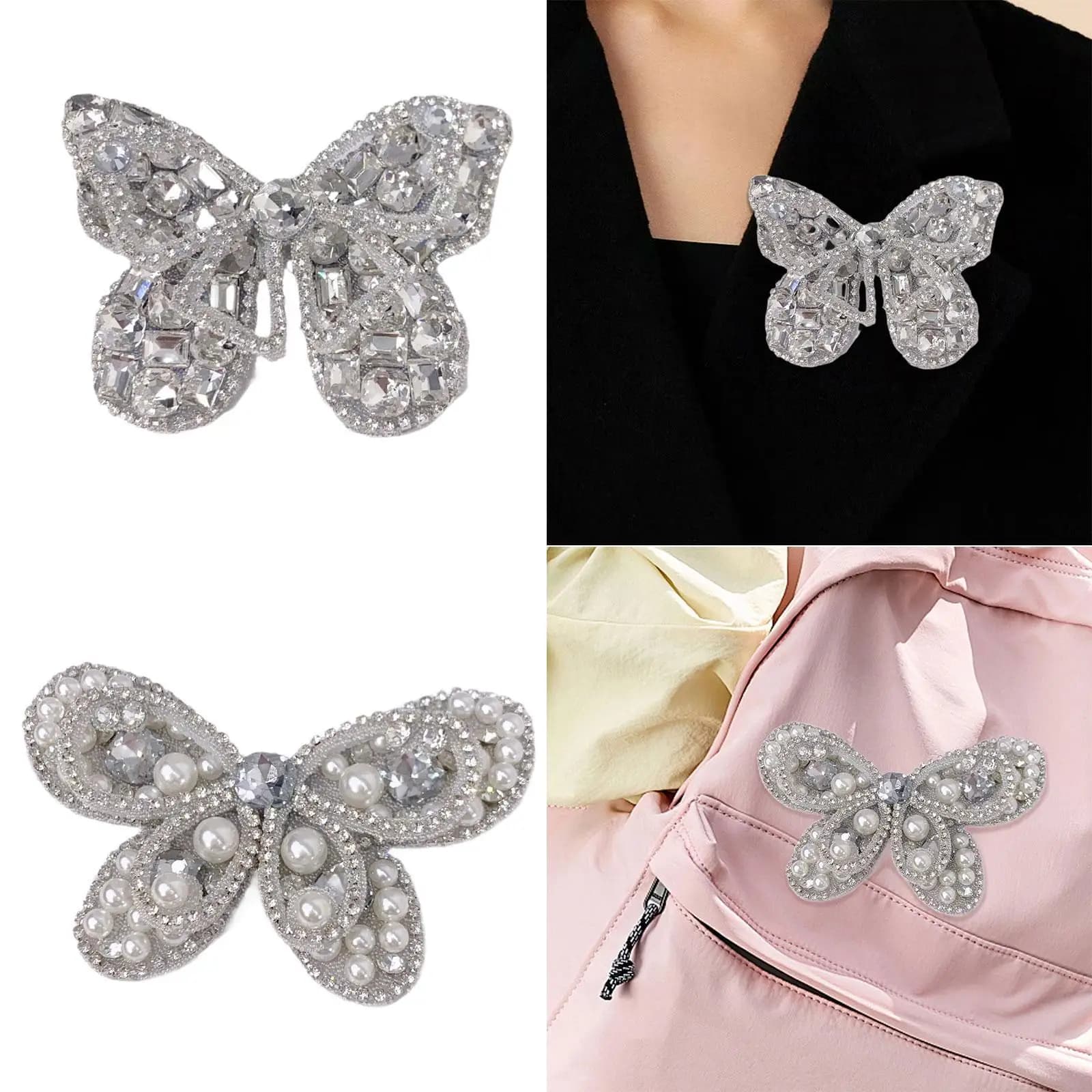 Decorazione per scarpe con strass Fibbia per scarpe da ragazza per scarpe da sposa Abito da borsa