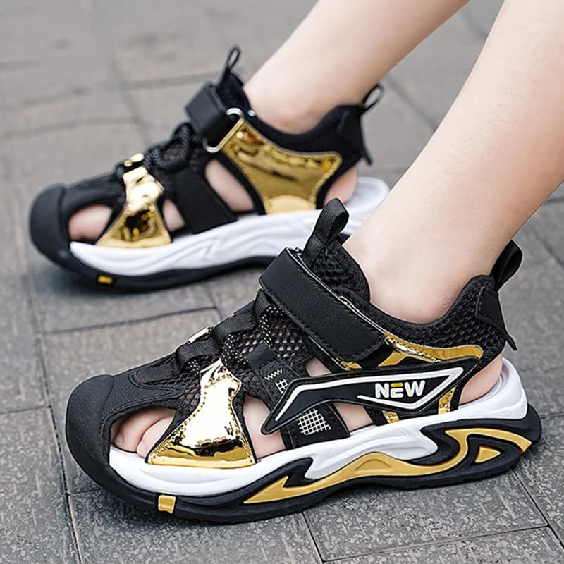 Kids Sandals Sport Beach Sandals Girls Sneakers Water Sandals Closed Toe Rain Shoes Outdoor Canvas Baby/Children