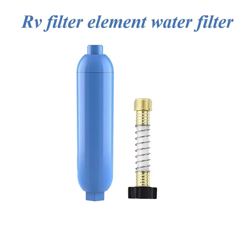 Filtro dell'acqua dell'elemento filtrante per camper, connettore per tubo da giardino standard americano, protezione del tubo più filtro dell'acqua per camper esterno per camper
