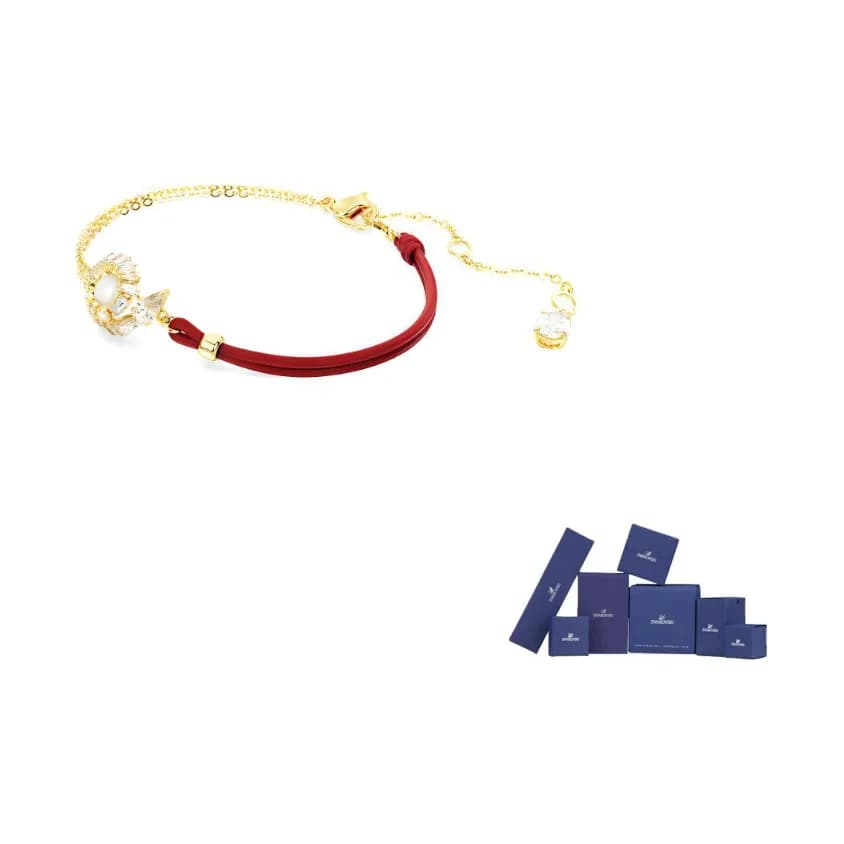 Bracciali SNAKE Swarovski da Donna in Oro/Rosso 5714850