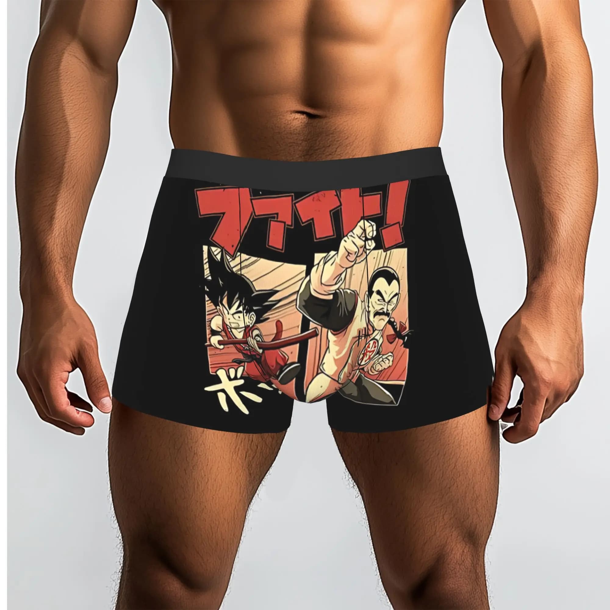 Cute Fight Bandai DRAGON BALL Mutande traspiranti Mutande da uomo Pantaloncini comodi Boxer Briefs