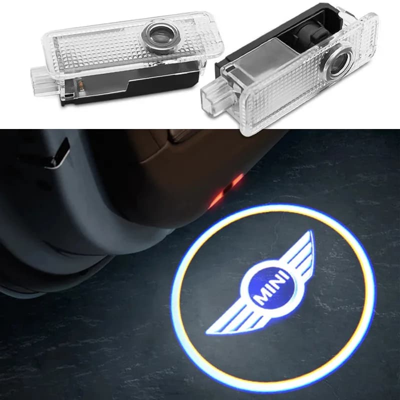 2/4 pezzi per BMW Mini Cooper R55 R56 R50 R53 R60 F54 F55 F56 Countryman accessori auto lampada a LED porta auto proiettore luce di benvenuto