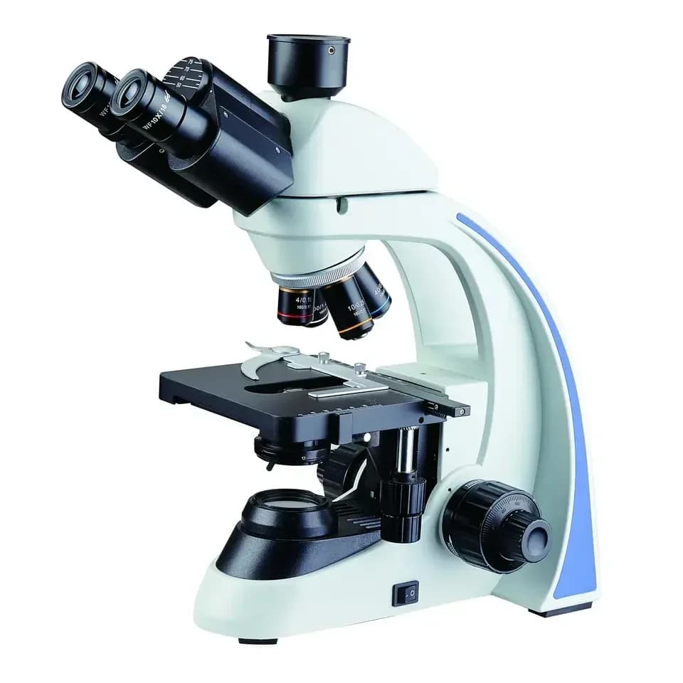 Trinocular Biological Microscope 4x 10x 40x 100x C-Mount Zoom Microscope