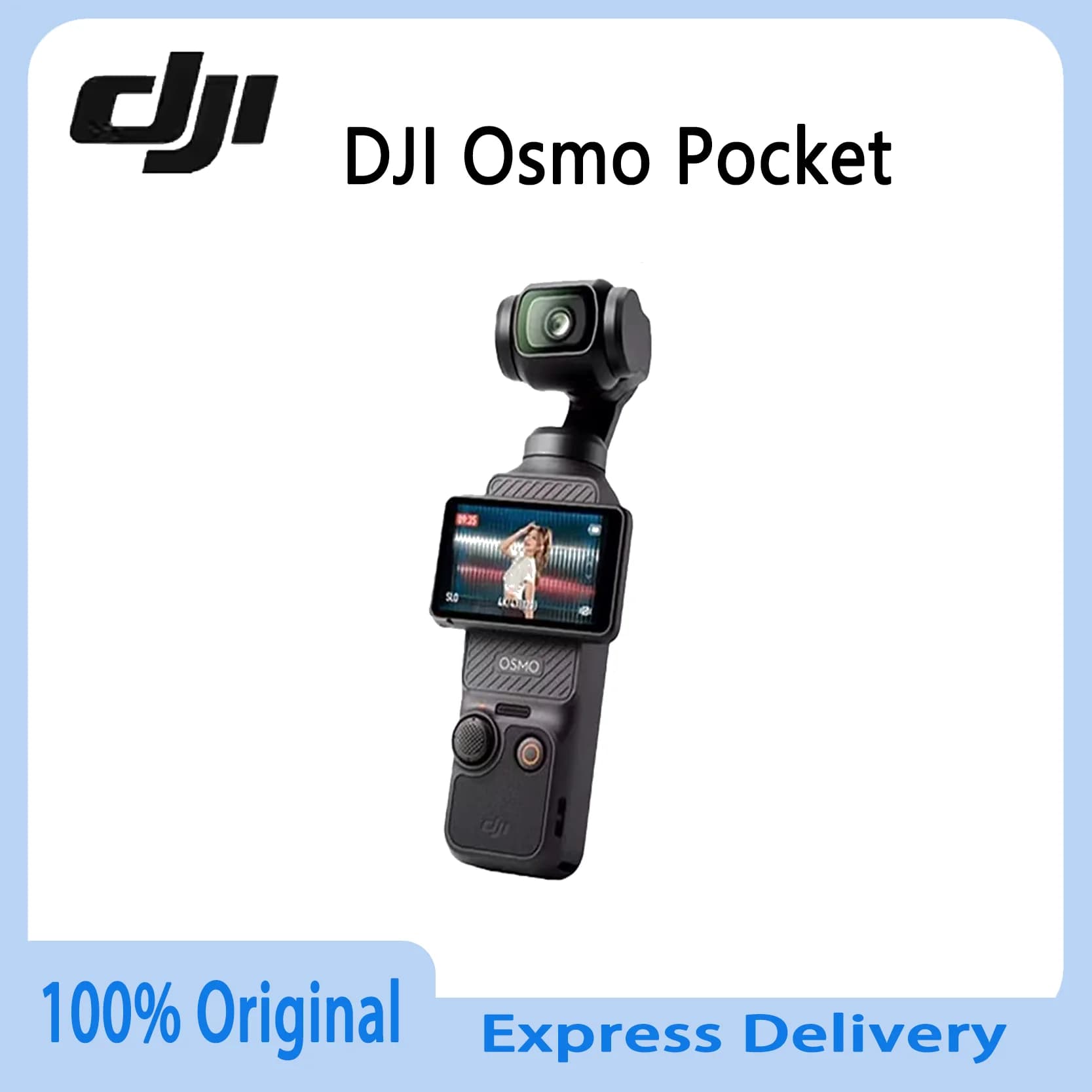 DJI Osmo Pocket 1 Originale - Videocamera Gimbal Portatile a 3 Assi - Video 4K 60fps, Mini Stabilizzatore con Slot MicroSD per Vlog