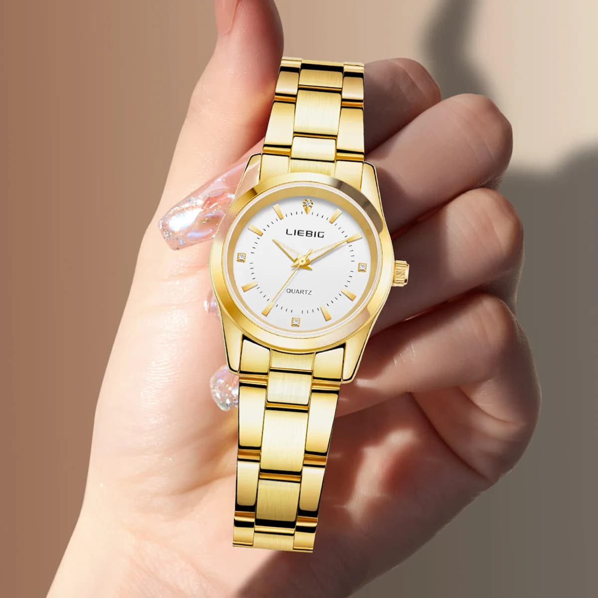 LIEBIG L4005 Women's Quartz Watch, Fashion Casual Watch, 3Bar Waterproof Luxury Watch for Daily Use and Business