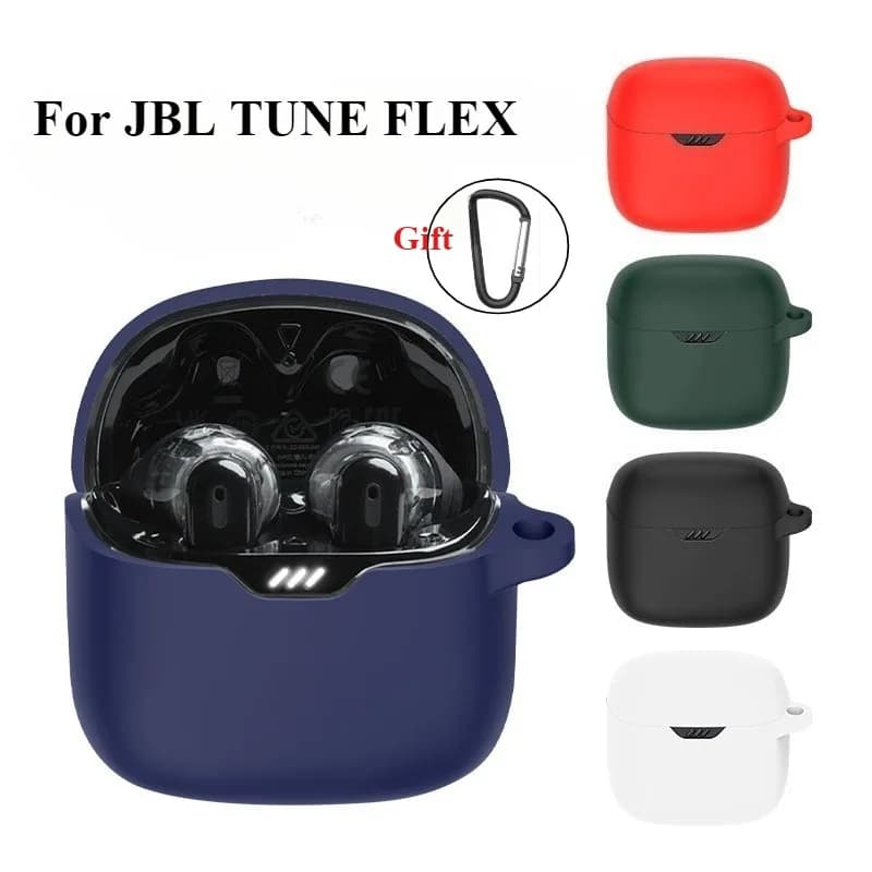 Custodia protettiva per auricolari in silicone per JBL TUNE FLEX Custodia protettiva antiscivolo Custodia protettiva per auricolari wireless Accessori
