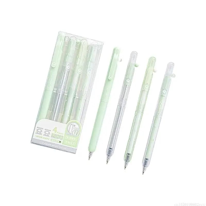 Penna gel retrattile D5BB impugnatura ergonomica inchiostri neri a punta fine da 0,5 mm per ufficio scolastico