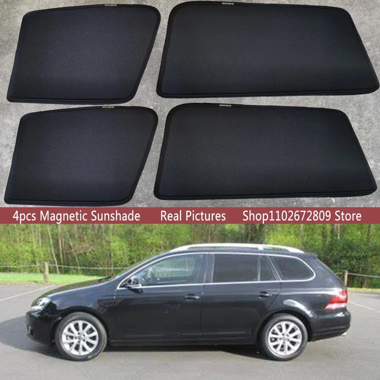 Parasole Magnetico per Auto, Tendina Parasole per Parabrezza Volkswagen VW Golf 6 MK6 2009-2012, Accessori per Station Wagon