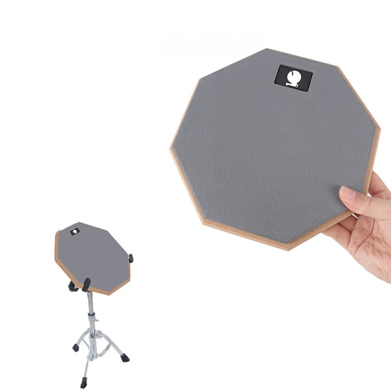 Strumenti musicali per batteria da allenamento per batteria muto in legno di gomma da 8 pollici