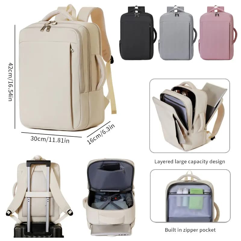 Bagagli per uomo e donna, Ryanair 42x30x16, zaino da viaggio, borsa porta PC business, zaino da scuola da viaggio