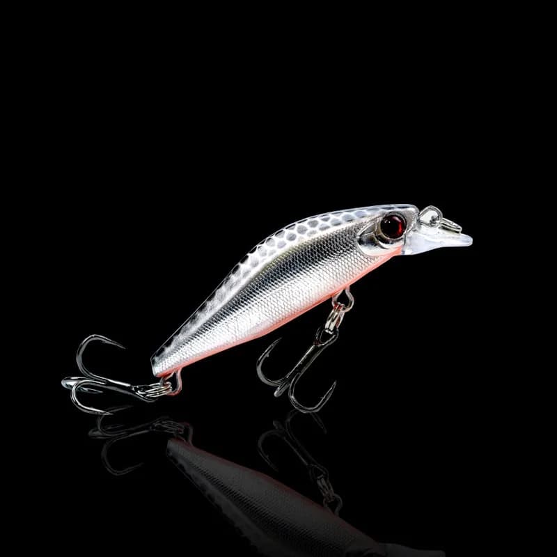 DUODUOYU 1PCS Mini Minnow Fishing Lures 53mm/3g Floating Artificial Plastic Hard Bait Crankbait Jerkbait Pesca Bass Tackle