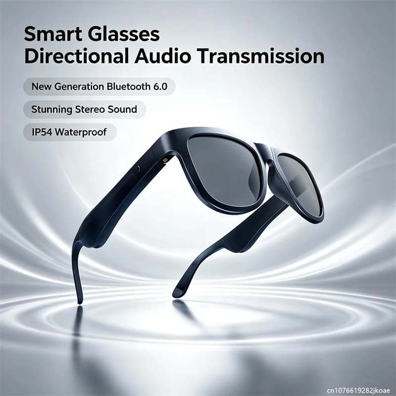 Nuovi Occhiali da Sole OVO-1 con Auricolari Bluetooth 6.0, Cuffie Wireless Intelligenti per Sport e Musica, Microfono HD, Lunga Autonomia